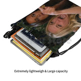 Funny Woman Yelling At Cat Drawstring Bag