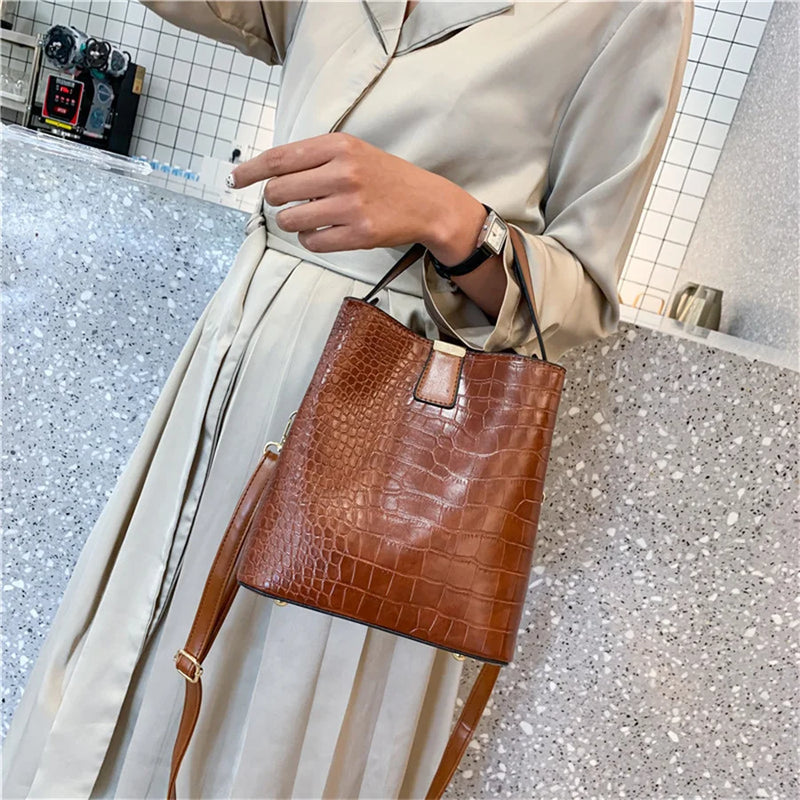 Women's Bucket Bag Handbag Cross-Body Shoulder Bag F1203