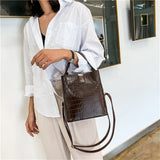 Women's Bucket Bag Handbag Cross-Body Shoulder Bag F1203