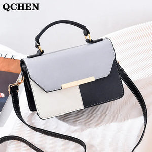 Hot Printing Stitching Square Bag Crossbody Shoulder Small Bag Female Bag