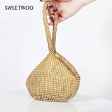 Diamonds Mini Handbag Evening Clutch Bag Purse Euro-America Style