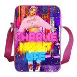 Charli Damelio Shoulder Bag Ice Coffee Splatter Graphic Girls Casual Pack