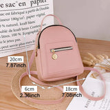 Women Bagpack Mini Handbag Daily Backpack Zipper Convertible Bag