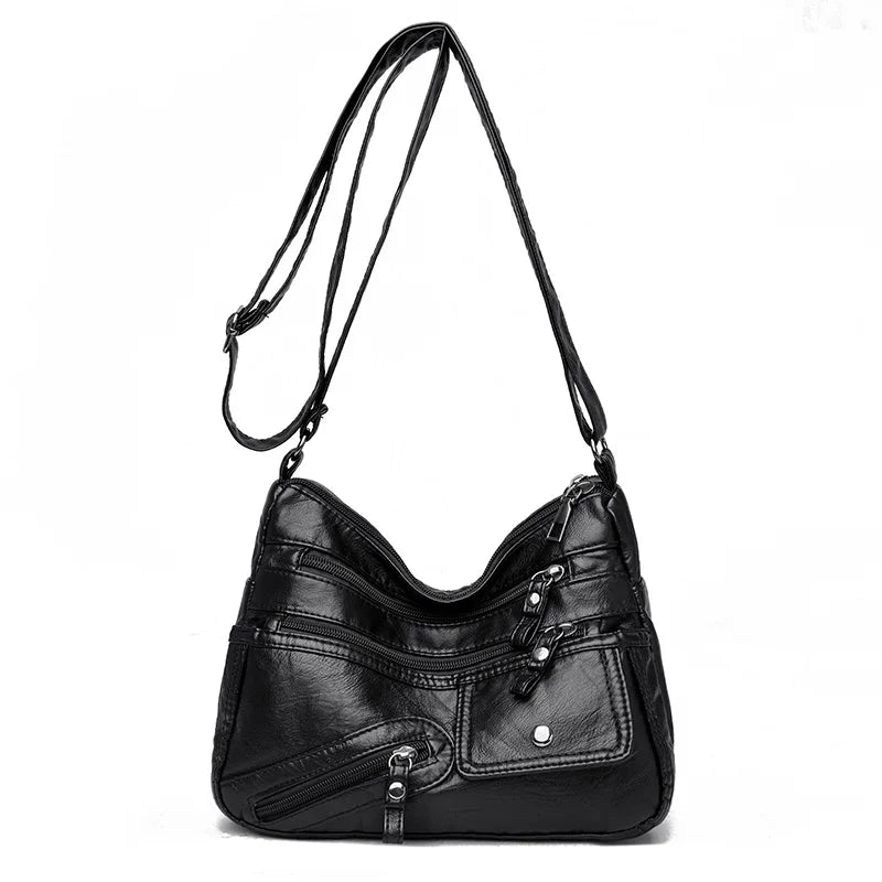 Women's Soft Leather Purses and Handbags with Crossbody Shoulder Bag