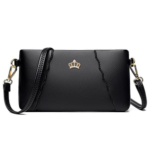 Vintage Leather Shoulder Bag Crossbody Small Sac Handbag for Women