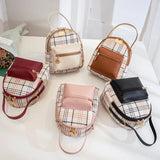 Women's Mini Checked Shoulder Bag