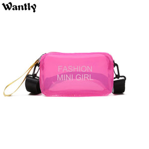 Summer Mini Transparent Square Jelly Shoulder Bag