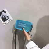 Summer Mini Transparent Square Jelly Shoulder Bag