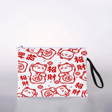 Japanese Lucky Cat Cosmetic Bag Travel Storage Bag