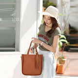 Women 4pcs PU Leather Shoulder Bag Set
