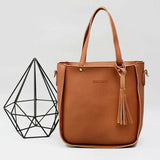 Women 4pcs PU Leather Shoulder Bag Set