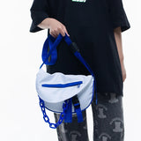 Acrylic Chain Crossbody Bag Patchwork Handbags Messenger Bag