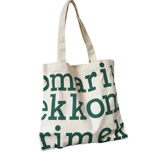 Women Alphabet Canvas Shoulder Bags Letter Printed Tote Handbags