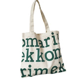 Women Alphabet Canvas Shoulder Bags Letter Printed Tote Handbags