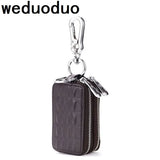Gender-Neutral Wallets for Keys Leather Waist Bag with Safety Hardware