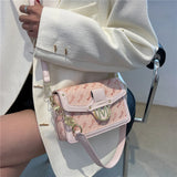 Animal Print Single Shoulder Crossbody Bag for Women