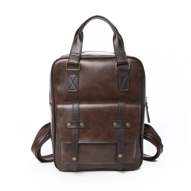 Anti Theft Backpack Women Students School Bag Teenage Girl Vintage