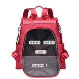 Women Anti-theft Backpack Solid Female School Bag