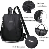 Women Anti-theft Travel Backpack Waterproof Schoolbag Girls Casual Nylon