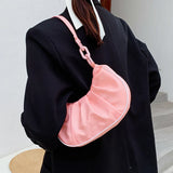 Women Armpit Bags Summer Style Small Bag Cloud Bag Fold Messenger Bag