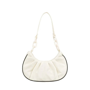 Women Armpit Bags Summer Style Small Bag Cloud Bag Fold Messenger Bag