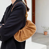 Women Armpit Bags Summer Style Small Bag Cloud Bag Fold Messenger Bag