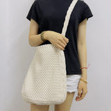 Knit Shoulder Bag Large-capacity Tote Female Handbag