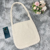 Knit Shoulder Bag Large-capacity Tote Female Handbag