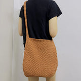 Knit Shoulder Bag Large-capacity Tote Female Handbag