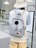 Women Backpack Light Cheap Small Canvas Schoolbag Middle School Student Couple B