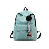 Women Backpack Light Small Canvas Schoolbag Middle School Student Couple