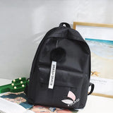 Canvas Schoolbag Middle School Student Couple Bookbag