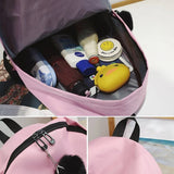Small Canvas School Backpack for Students