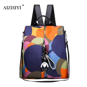 Women Backpack Oxford Casual Anti Theft Backpack for Teenage Girls School Bags