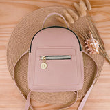 Women Backpack Bag Large Capacity PU Leather Zipper for Travel XIN-Shipping