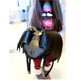 Women Backpack Bat Wing Punk School Bag Girls