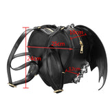 Women Backpack Bat Wing Backpack Punk Stylish School Bag for Girls