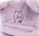 Women Bear Style Plush Backpack Casual Ladies Small Knapsack Mini Rucksacks