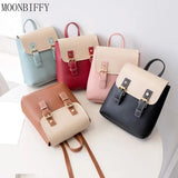 Waterproof Mini Women Girl PU Leather Backpack Shoulder Bag