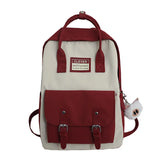 Waterproof Nylon Schoolbag for Teen Girls