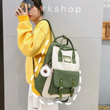 Waterproof Nylon Schoolbag for Teen Girls
