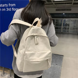 Canvas Anti-theft Backpack for Teenage Girls
