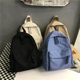 Canvas Anti-theft Backpack for Teenage Girls
