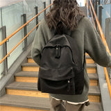 Canvas Anti-theft Backpack for Teenage Girls