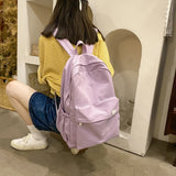 Women Backpack Casual Cotton Cloth Preppy Style Student School Bags