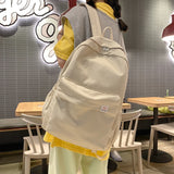 Women Backpack Casual Cotton Cloth Preppy Style Student School Bags