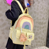 Women Backpack Casual Nylon Teenager Books Bags for Teenage Girls
