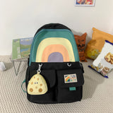 Women Backpack Casual Nylon Teenager Books Bags for Teenage Girls