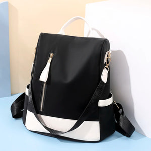 Women Backpack Casual Shoulder Bag Anti-theft Back Zipper Nylon Female Daypack