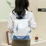 Women Backpack Casual Shoulder Bag Anti-theft Back Zipper Nylon Female Daypack